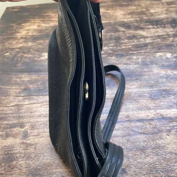 BEAUTIFUL TIGNANELLO BLACK Pebble LEATHER HANDBAG - Picture 5 of 13